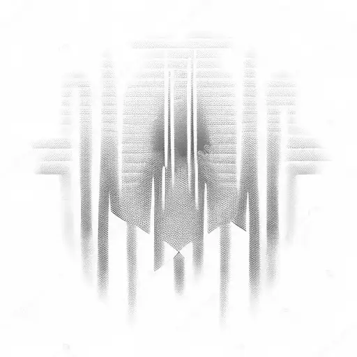  audio wave tattoo design idea