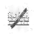 piano keys fading to audio wave tattoo design idea