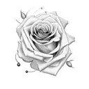 roses and rosary full sleeve tattoo  tattoo design idea