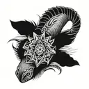 pack mule tattoo design idea