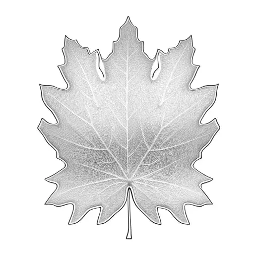 Maple Leaf tattoo design idea