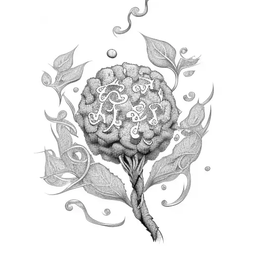 stretched ivy plant with the word Ivey tattoo design idea