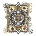 king of spades tattoo design idea