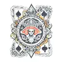 king of spades tattoo design idea