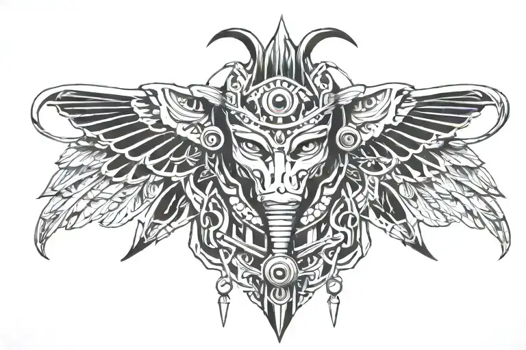 amon-ra tattoo design idea
