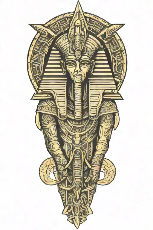 egyption thoth God tattoo design idea
