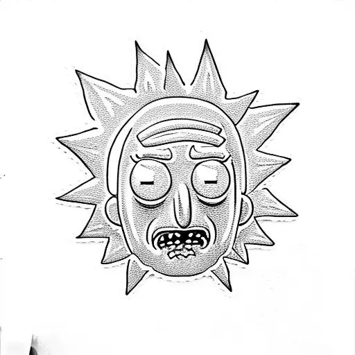 Rick And Morty tattoo design idea
