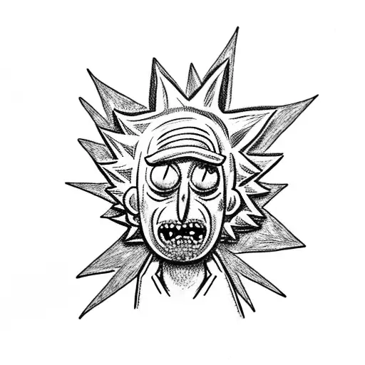 Rick And Morty tattoo design idea