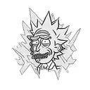 rick and morty tattoo design idea