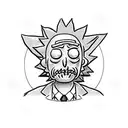 Rick And Morty tattoo design idea
