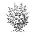 Rick And Morty tattoo design idea