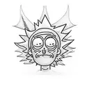 Rick And Morty tattoo design idea