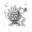 Rick And Morty tattoo design idea