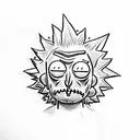 Rick And Morty tattoo design idea
