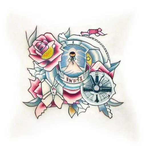 Create a quilt square design inspired by a beehive tattoo design idea