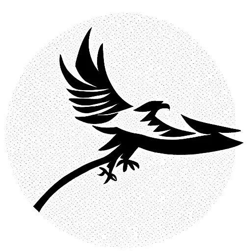 eagle on top of a bonsai tree tattoo design idea