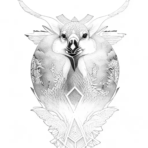 wild geese by mary oliver tattoo design idea