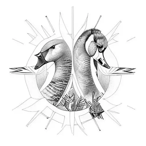 wild geese by mary oliver tattoo design idea