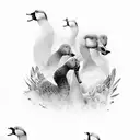 wild geese by mary oliver tattoo design idea