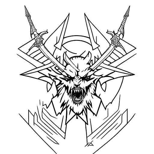 Witcher 3 tattoo design idea