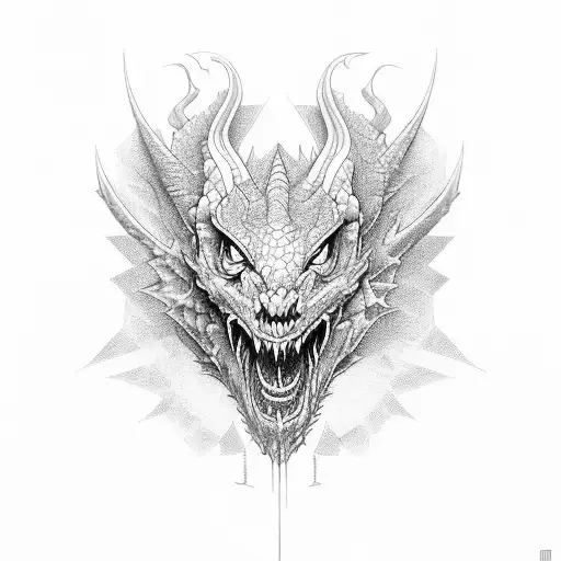 dragon si o rama tattoo design idea