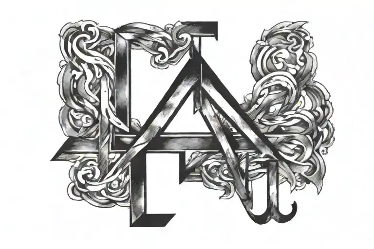 God's greater than the highs and the lows symbol  tattoo design idea