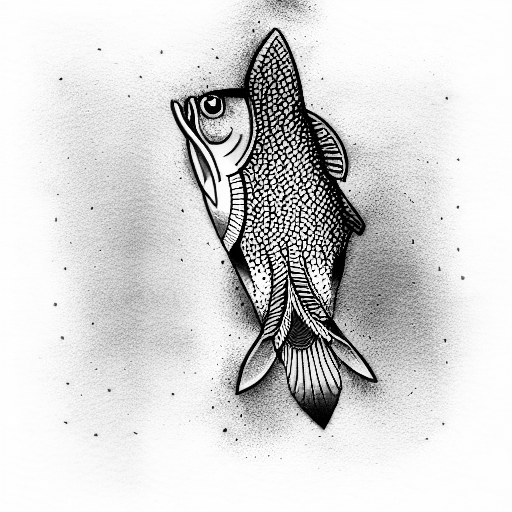 Brook trout  tattoo design idea