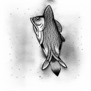 Brook trout  tattoo design idea