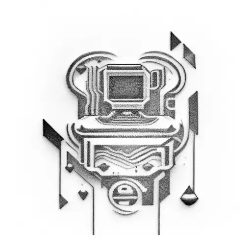 computer chip  tattoo design idea