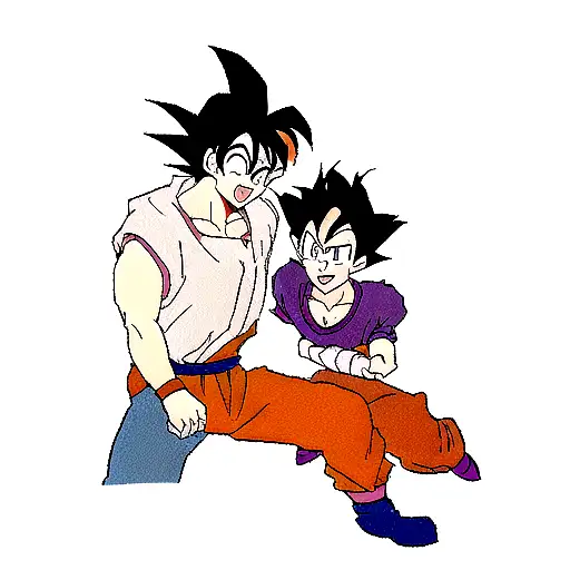 Goku And Vegeta tattoo design idea