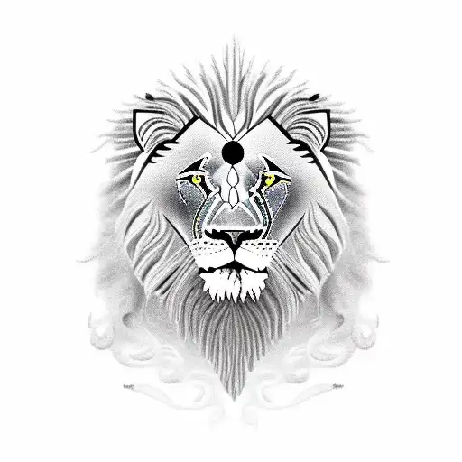 Lion With Roman Warrior  tattoo design idea