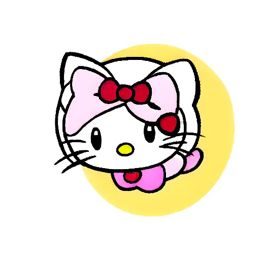 hello kitty tattoo design idea