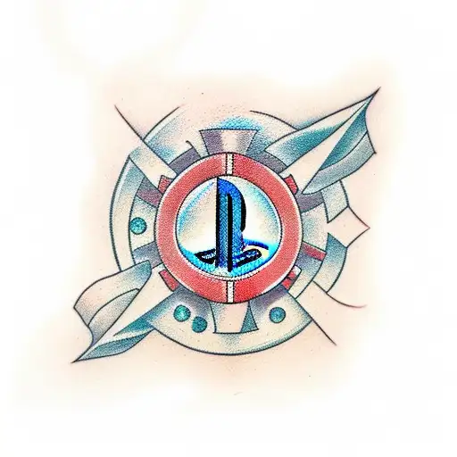 playstation symbols tattoo design idea