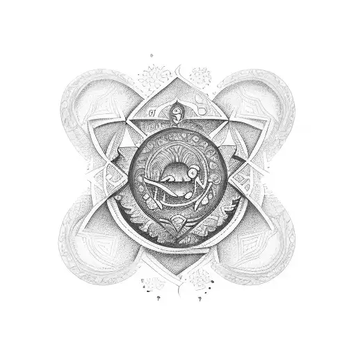 A meaningful tattoo design combining the tribal symbol of protection and the map of Pernambuco, representing the client's love for their homeland and their desire for protection in their life and journey. tattoo design idea