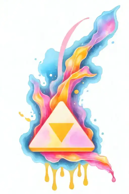 cyberpunk chips with pink-blue iridescence  tattoo design idea