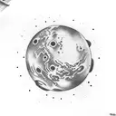 the Planet Mars  tattoo design idea