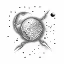 the Planet Mars  tattoo design idea