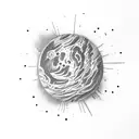 the Planet Mars  tattoo design idea