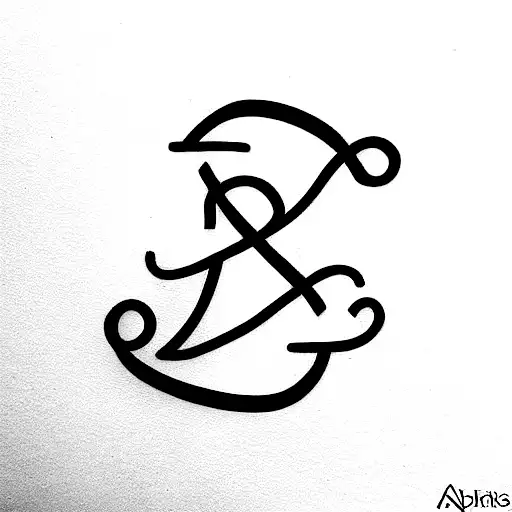 alphabets V,A REPRESENTING FAMILY OF 3 tattoo design idea