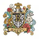 Barry family  crest tattoo design idea