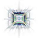 optical prism tattoo design idea