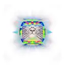 optical prism tattoo design idea