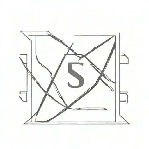 roman numeral 5 tattoo design idea