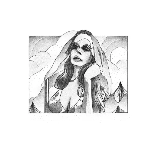 west coast song by lana del Rey  tattoo design idea