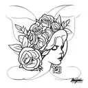 based on lana del Rey ultraviolence album  tattoo design idea