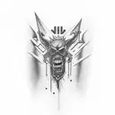 The tattoo design reads "W.I.T" and is intended for a man's forearm, extending horizontally from the inner elbow to the  tattoo design idea