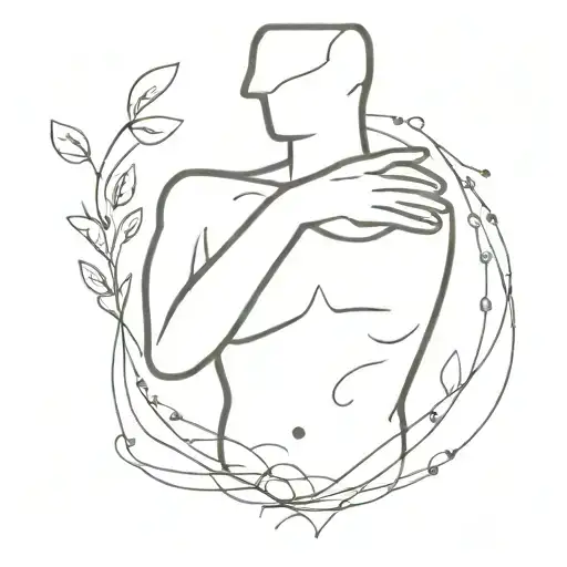 collapsed right lung, fractured left collar bone hand holding tattoo design idea