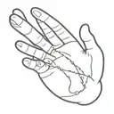 collapsed right lung, fractured left collar bone hand holding tattoo design idea