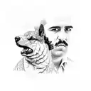 Pablo Escobar tattoo design idea