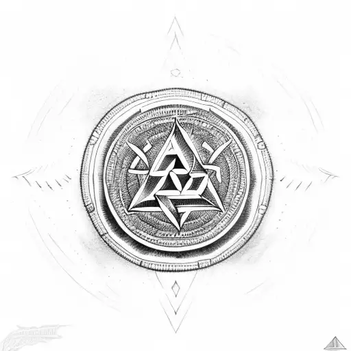 Valknut Symbol tattoo design idea
